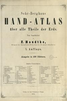Sohr-Berghaus Hand-Atlas : über alle Theile der Erde