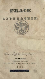 Prace Literackie 1838