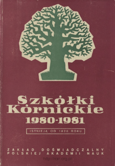 Cennik - katalog drzew i krzew&oacute;w owocowych i ozdobnych : Sezon sprzedaży jesień 1980 - wiosna 1981