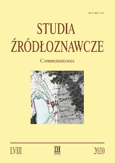 Studia Źr&oacute;dłoznawcze = Commentationes T. 58 (2020), Zapiski krytyczne
