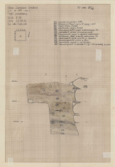 KZG, VI 401 C, profil archeologiczny południowy wykopu, grób 4-88