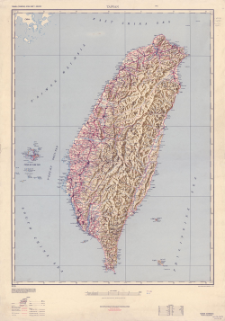 Taiwan (Formosa) road map 1:500,000. Taiwan