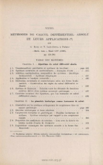 Méthodes de calcul différential absolu et leurs applications, par G. RICCI et T. LEVI-CIVITA « Math. Ann. », Band LIV (1900), pp 125-201