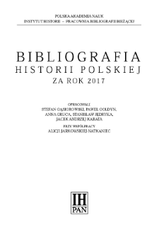 Bibliografia historii polskiej za rok 2017