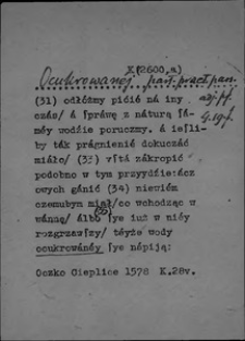 Kartoteka Słownika polszczyzny XVI w.; Źr&oacute;dło; Oczko Cieplice verb