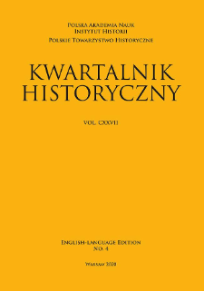 Kwartalnik Historyczny, Vol. 127 (2020) English-Language Edition No. 4, Reviews