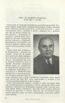 Prof. dr Zygmunt Czubiński 24 VI 1912 - 1 II 1967 (wspomnienie pośmiertne)