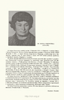 dr Janina Poszwińska (1910-1992)