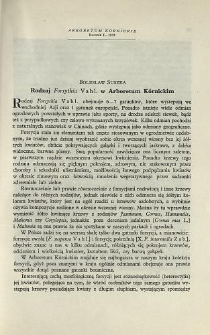The Genus Foesythia Vahl. at the K&oacute;rnik Arboretum