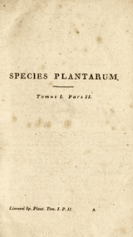 Species plantarum. T. 1, ps 2