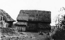 A small barn with outbuildings