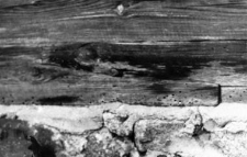 A fragment of a barns foundation