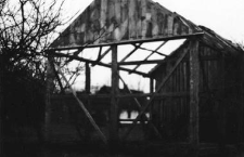 A barn under structure