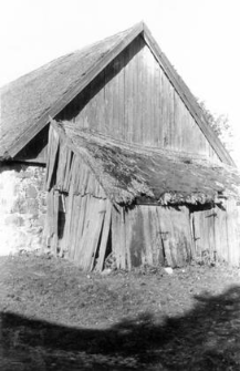 A roof of a barn
