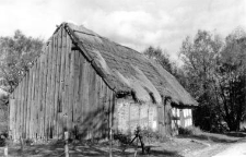 A timber framing barn