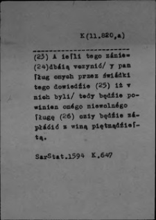 Kartoteka Słownika polszczyzny XVI w.; Źródło; SarStat b.n.os