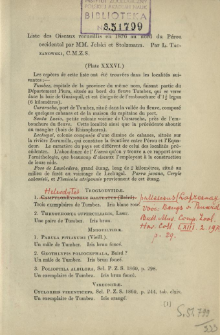 Liste des Oiseaux recueillis en 1876 au nord du Pérou occidental par MM. Jelski et Stolzmann