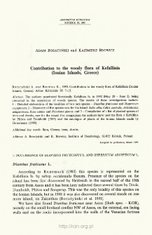Contribution to the woody flora of Kefallinia (Ionian Islands, Greece)