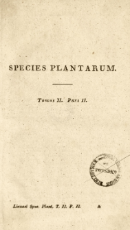 Species plantarum. T. 2, ps 2