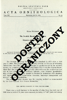 The Swedish Breeding Bird Census