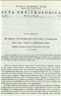 The influence of the breeding losses on the results of censusing birds
