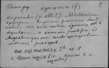 Kartoteka Słownika Łaciny Średniowiecznej; ignavia - imbuo