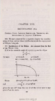 Rectification (II). Application of elliptic functions.