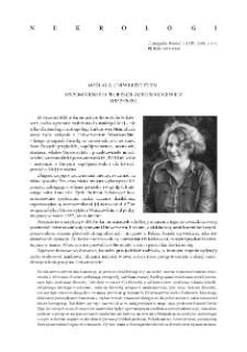 Myślała uniwersytetem. Wspomnienie o profesor Zofii Sokolewicz (1932&ndash;2020)