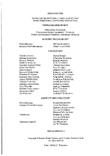 XV Krajowa Konferencja Automatyki : Warszawa, 27-30 czerwca 2005. t. 3 * Sztuczna inteligencja * Warunki stabilności dynamicznej sieci neuronowej