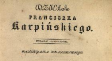 Dzieła Franciszka Karpińskiego.