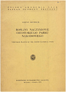 Vascular plants of the Ojc&oacute;w National Park