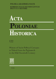 Acta Poloniae Historica T. 122 (2020), Title pages, Contents, Contributors