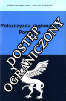 Polszczyzna Regionalna Pomorza : (zbiór studiów). T. 7 (1996)