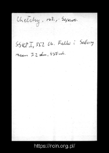 Chełchy. Files of Rozan district in the Middle Ages. Files of Historico-Geographical Dictionary of Masovia in the Middle Ages