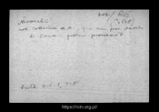 Mroczki. Files of Rozan district in the Middle Ages. Files of Historico-Geographical Dictionary of Masovia in the Middle Ages
