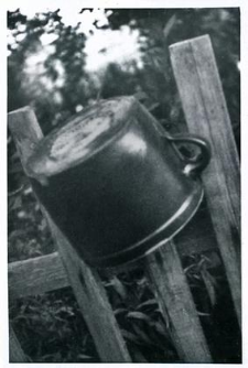 A stoneware pot
