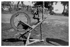 A spinning wheel