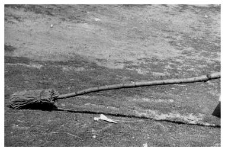 Oven sweeping broom