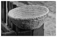 A small bread proofing basket
