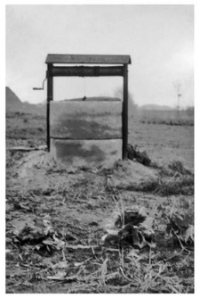 A well with a winch
