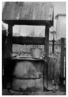 A well with a winch