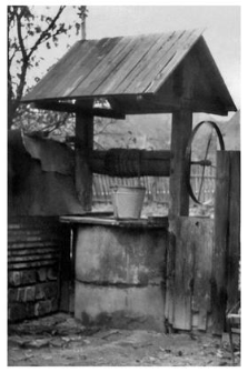 A well with a winch