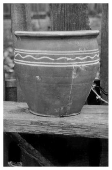 A clay pot