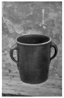 A stoneware pot