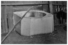 A well with a manual lift