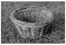 A small bread proofing basket