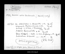 Warsaw-Niecki-Golabki. Files of Warsaw district in the Middle Ages. Files of Historico-Geographical Dictionary of Masovia in the Middle Ages