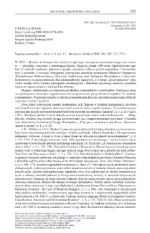 Voprosy onomastiki, t. 16, nr 1&ndash;4, red. E.L. Berezovič. Moskva 2019, 244, 295, 251, 275 s.