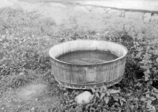 A stave vessel - a washtub