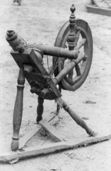 A spinning wheel